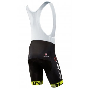VILLAGGIO Trägerhose kurz schwarz/neongelb