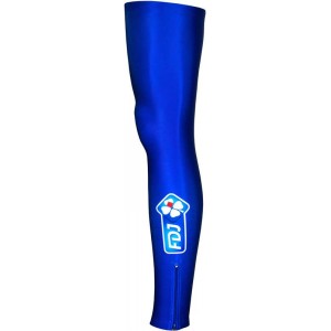 Radsport-Beinwärmer blau FRANCAISE DES JEUX (FDJ)-BIG MAT 2012 Radsport-Profi-Team
