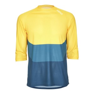 ESSENTIAL ENDURO 3/4 LIGHT Radtrikot kurzarm gelb/blau (sulphite multi yellow)