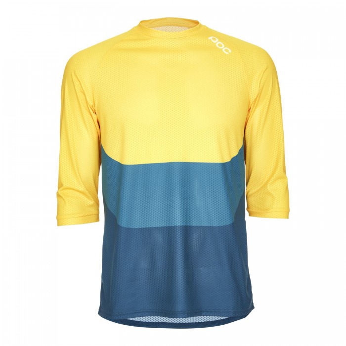 ESSENTIAL ENDURO 3/4 LIGHT Radtrikot kurzarm gelb/blau (sulphite multi yellow)