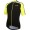 ATTACK Radtrikot kurzarm schwarz/neongelb