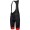 Logo Trägerhose kurz schwarz/rot