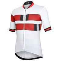 Snake Radtrikot kurzarm weiß