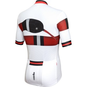 Snake Radtrikot kurzarm weiß
