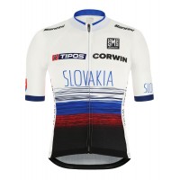 SLOWAKEI 2019 Kurzarmtrikot (langer Reißverschluss)-Radsport-National-Team