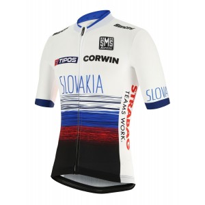 SLOWAKEI 2019 Kurzarmtrikot (langer Reißverschluss)-Radsport-National-Team