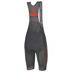 RC TEAM Trägerhose kurz grau/rot