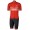 RC TEAM 10 Radsport-Set (Kurzarmtrikot+Trägerhose) rot/schwarz