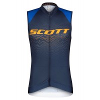 RC PRO Radtrikot ärmellos blau/orange