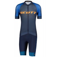 RC PRO Radsport-Set (Kurzarmtrikot+Trägerhose) blau/orange