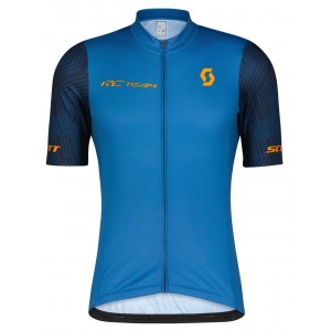 RC TEAM 10 Radtrikot kurzarm blau/orange