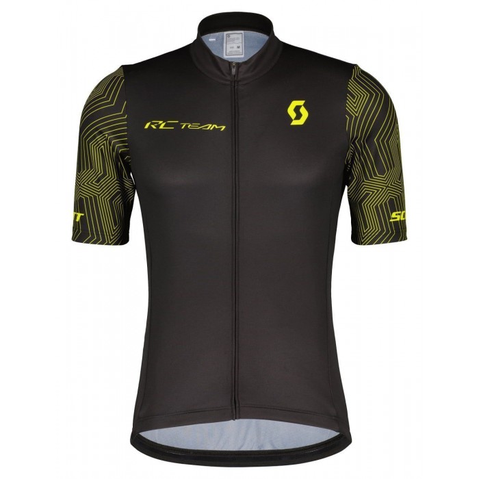 RC TEAM 10 Radtrikot kurzarm schwarz/gelb
