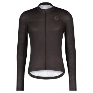 RC TEAM 10 Radtrikot langarm schwarz/dunkelgrau