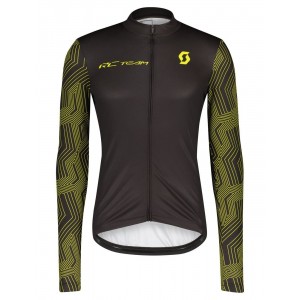 RC TEAM 10 Radtrikot langarm schwarz/gelb