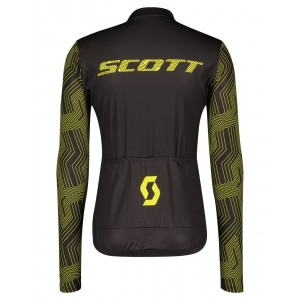 RC TEAM 10 Radtrikot langarm schwarz/gelb