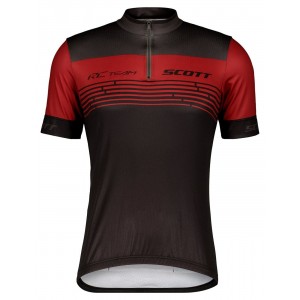 RC TEAM 20 Radtrikot kurzarm schwarz/weinrot