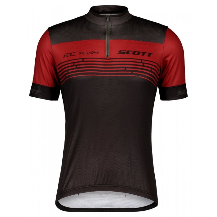 RC TEAM 20 Radtrikot kurzarm schwarz/weinrot
