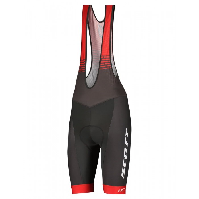 RC TEAM Trägerhose kurz dunkelgrau/rot