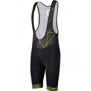 RC TEAM Trägerhose kurz schwarz/gelb