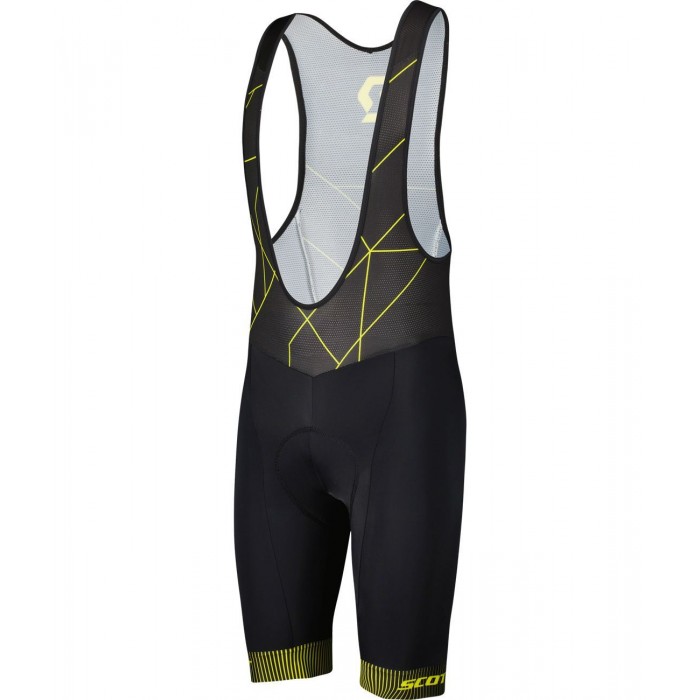 RC TEAM Trägerhose kurz schwarz/gelb