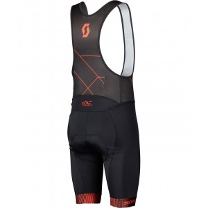 RC TEAM Trägerhose kurz schwarz/rot