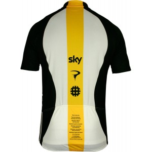 SKY Tour-Sieger Trikot PRO CYCLING Kurzarmtrikot mit kurzem Reißverschluss-Radsport-Profi-Team