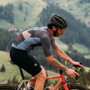 BOMBER Radtrikot kurzarm zement/anthrazit