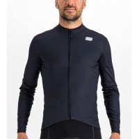 Checkmate Thermal Radtrikot langarm schwarz/blau
