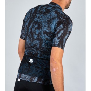 ESCAPE SUPERGIARA Radtrikot kurzarm schwarz/blau