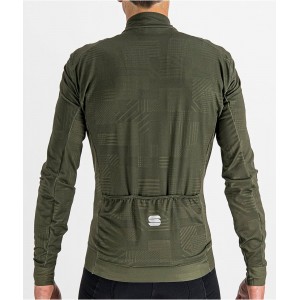 LOOM THERMAL JERSEY Radtrikot langarm grün