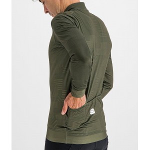 LOOM THERMAL JERSEY Radtrikot langarm grün