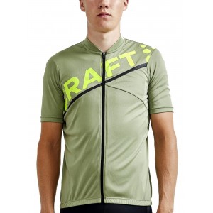 Core Endurance Logo Radtrikot kurzarm grün