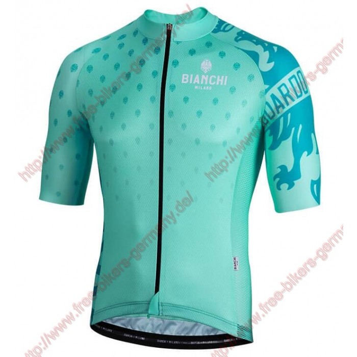 Profiteams BIANCHI MILANO Savignano blue Trikot Kurzarm Outlet Radtrikot Kaufen