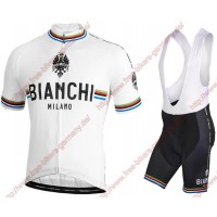 Profiteams BIANCHI MILANO New Pride white Radbekleidung Satz Trikot Kurzarm+Trägerhosen Se Radtrikot Kaufen