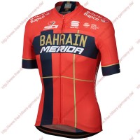 Profiteams Team Bahrain Merida 2019 Trikot Kurzarm Outlet Radtrikot Kaufen