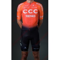 Profiteams CCC Team Reno Orange 2019 Radbekleidung Satz Trikot Kurzarm+Trägerhosen Se Radtrikot Kaufen