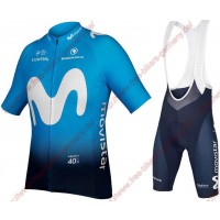Profiteams MOVISTAR TEAM 2019 Radbekleidung Satz Trikot Kurzarm+Trägerhosen Se Radtrikot Kaufen