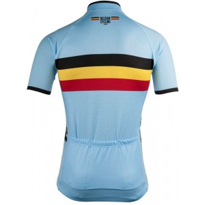 BELGIEN 2022 Radtrikot kurzarm(langer RV)-Radsport-National-Team Radtrikot Kaufen