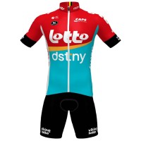 Lotto Dstny 2023 Radsport-Set(Kurzarmtrikot+Trägerhose)-Radsport-Profi-Team Radtrikot Kaufen