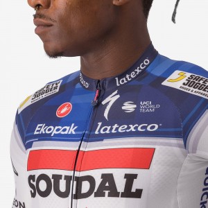 Soudal Quick-Step 2023 Aero Race 6.1 Radtrikot kurzarm-Radsport-Profi-Team Radtrikot Kaufen