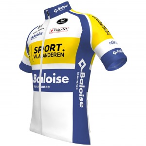 Sport Vlaanderen-Baloise 2022 Radtrikot kurzarm-Radsport-Profi-Team Radtrikot Kaufen