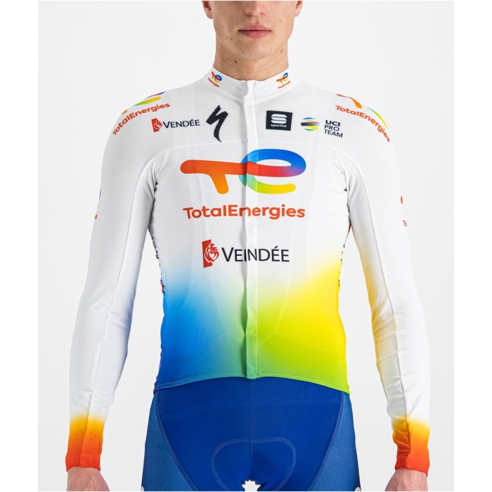 Team TotalEnergies 2022 Radtrikot langarm-Radsport-Profi-Team Radtrikot Kaufen