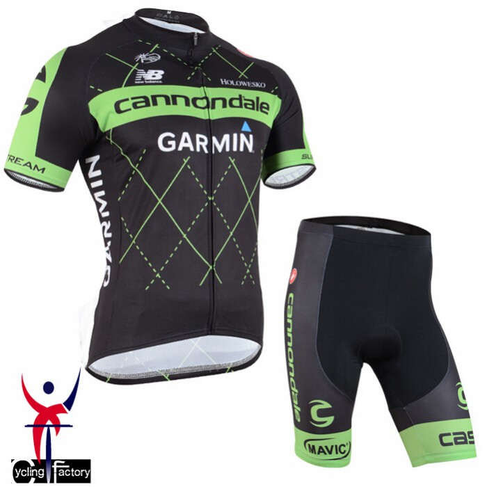 2015 Cannondale Garmin Radbekleidung Radtrikot Kurzarm und Fahrradhosen Kurz Radtrikot Kaufen