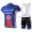 2015 Garmin Cannondale Fahrradbekleidung Satz Fahrradtrikot Kurzarm Trikot und Kurz Trägerhose Blau Radtrikot Kaufen