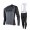2015 Cube schwarz Fahrradbekleidung Radtrikot Satz Langarm und Lange Trägerhose Weiß Radtrikot Kaufen