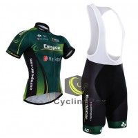 2015 Europcar Fahrradbekleidung Satz Fahrradtrikot Kurzarm Trikot und Kurz Trägerhose Radtrikot Kaufen