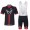 2015 Felt Fahrradbekleidung Satz Fahrradtrikot Kurzarm Trikot und Kurz Trägerhose schwarz rot Radtrikot Kaufen