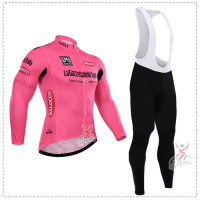2015 Giro d'Italia Fahrradbekleidung Radtrikot Satz Langarm und Lange Trägerhose Radtrikot Kaufen