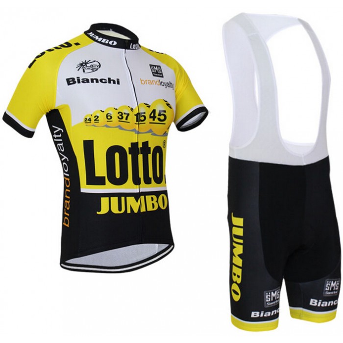 2015 Lotto Fahrradbekleidung Satz Fahrradtrikot Kurzarm Trikot und Kurz Trägerhose Radtrikot Kaufen
