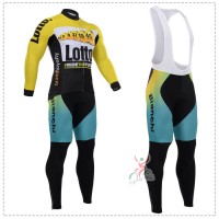 2015 Lotto Bianchi Fahrradbekleidung Radtrikot Satz Langarm und Lange Trägerhose Radtrikot Kaufen